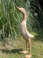 Set houten loopeenden 4 stuks eenden 67cm uniek, Ophalen, Nieuw, Hout, Dierenbeeld