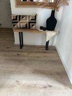 Handgemaakte Sidetable Steigerhout & Metaal, Huis en Inrichting, Tafels | Sidetables, 50 tot 100 cm, Ophalen of Verzenden, Zo goed als nieuw