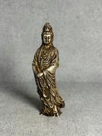 Guan-yin massief verzilverd metaal, Ophalen of Verzenden