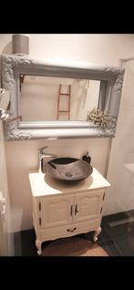 Mooie grote robuuste oude wandspiegel. Brocante., Ophalen, Overige typen, 50 tot 100 cm, Zo goed als nieuw