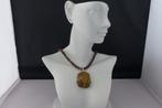 PIETERSIET ketting/oorhanger-set, Bruin, Verzenden, Nieuw, Met edelsteen