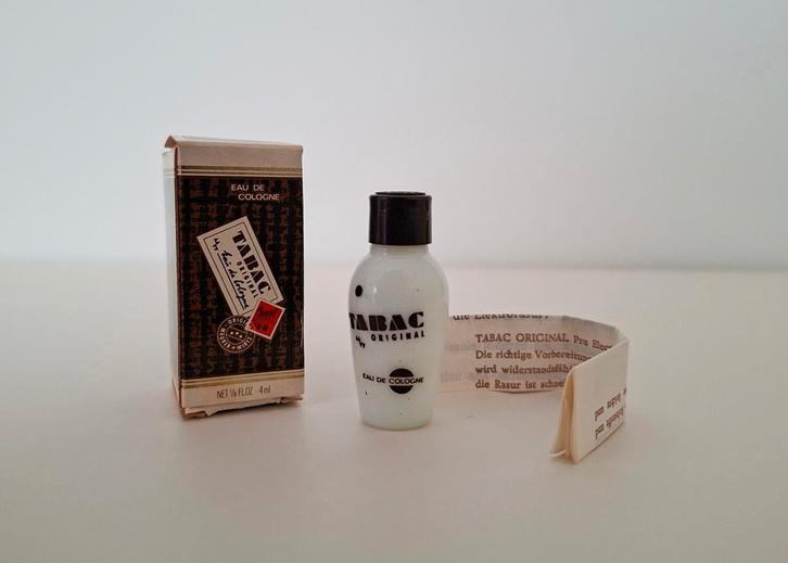 Tabac parfum miniatuur - herengeur - Eau de Cologne, Verzamelen, Parfumverzamelingen, Zo goed als nieuw, Miniatuur, Gevuld, Ophalen of Verzenden