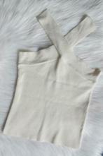 White cross neck top, Wit, Nieuw, Ophalen of Verzenden, Zonder mouw