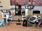 Playmobil politiebureau en 2x auto, Ophalen, Gebruikt, Complete set