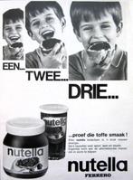 4 vintage advertenties Ferrero Nutella 65-79 chocopasta, Verzamelen, Merken en Reclamevoorwerpen, Verzenden, Zo goed als nieuw