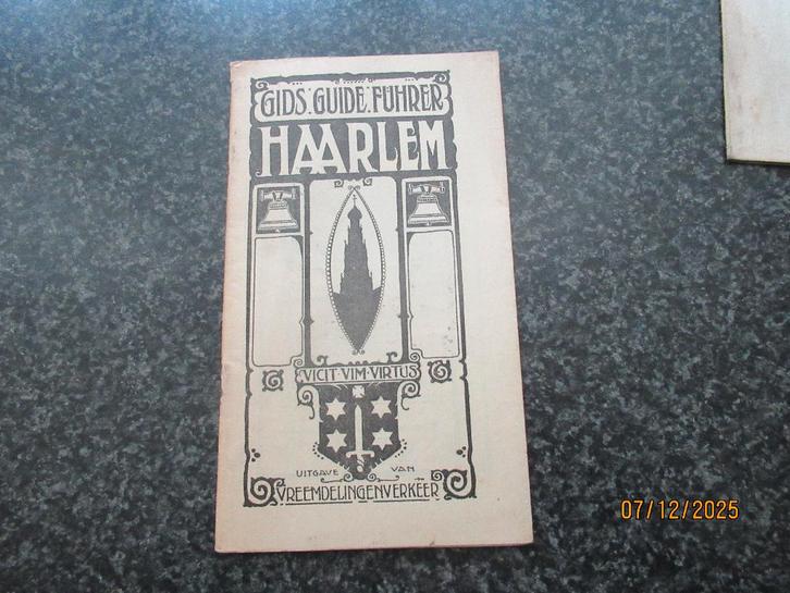 ANTIEKE ZELDZAME GIDS -GUIDE- FUHRER VAN HAARLEM-1925, Boeken, Geschiedenis | Stad en Regio, Gelezen, 20e eeuw of later, Ophalen of Verzenden
