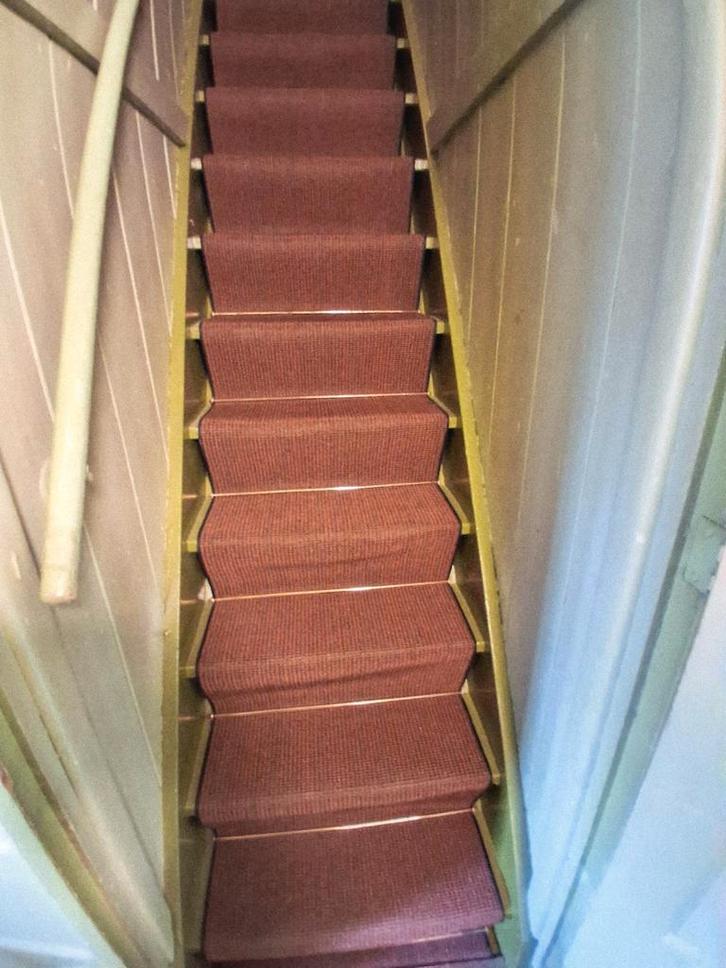 Zo goed als nieuwe sisal traploper met koperen roeden, Huis en Inrichting, Stoffering | Vloerbedekking, Zo goed als nieuw, Tapijt