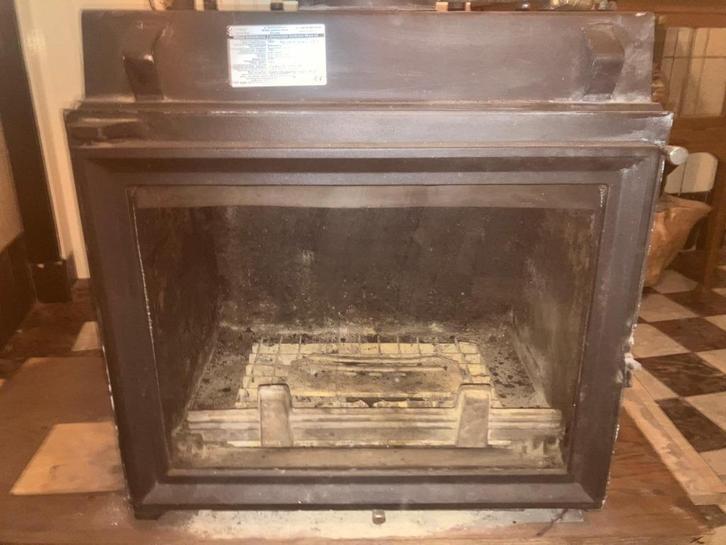 Poolse houtgestookte CV (Kratki Maja Deco12)  - 12kW, Huis en Inrichting, Kachels, Gebruikt, Inbouw, Houtkachel, Hout, Ophalen