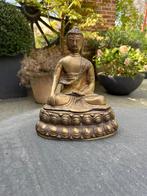Bronzen Bouddha beeld, Ophalen of Verzenden, Brons