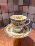 Staffordshire “Crown” fine bone China kop en schotel,England, Ophalen of Verzenden