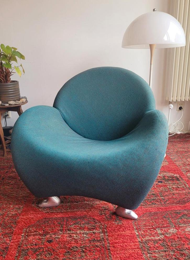 Leolux Papageno Fauteuil - Design Klassieker, Huis en Inrichting, Fauteuils, Gebruikt, Metaal, Stof, 75 tot 100 cm, 75 tot 100 cm