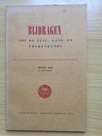 Bijdragen tot de Taal-, Land en Volkenkunde dl 108-4, 1952, Ophalen of Verzenden, Gelezen, Diverse schrijvers