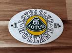 Lotus Club Holland schild emaille, Ophalen of Verzenden