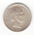 25-1674 Nederland 5 cent 1879, Koning Willem III, Verzenden, Zilver, Losse munt