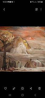 Expressionistisch Landschap Schilderij, Ophalen of Verzenden