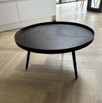 WOOOD bijzettafel Mesa XL rond zwart, Huis en Inrichting, Tafels | Bijzettafels, Ophalen, Minder dan 45 cm, Gebruikt, Rond