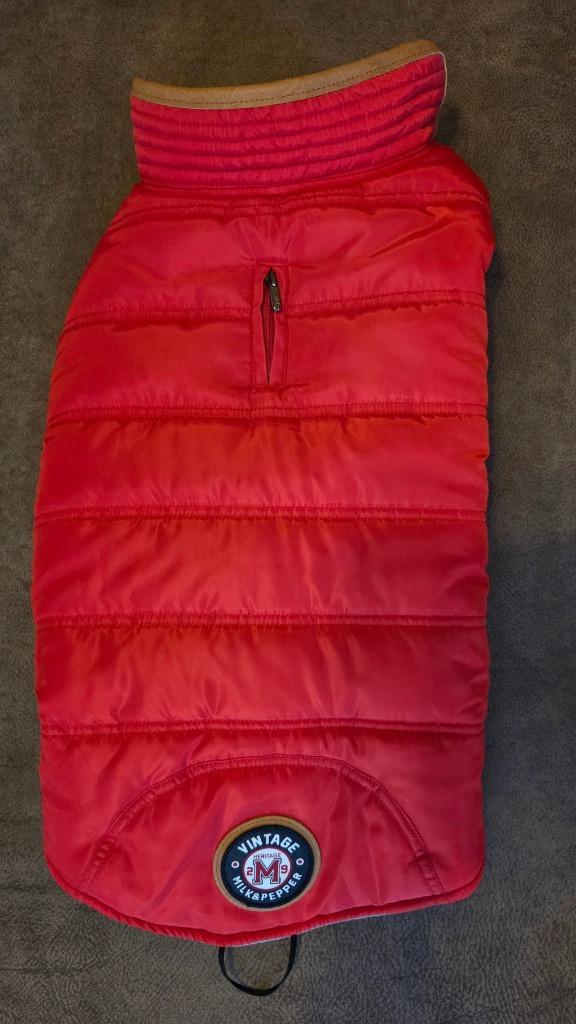 Winterjas Milk & Pepper mt 47, Dieren en Toebehoren, Hondenkleding, Zo goed als nieuw, Hondenjas, Ophalen of Verzenden