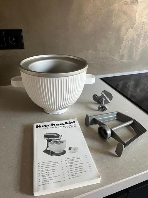 Kitchenaid ijsmaker, Witgoed en Apparatuur, IJsmachines, Zo goed als nieuw, Koelelement, Ophalen