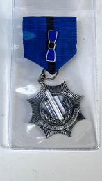 POLITIE MEDAILLE AMSTERDAM 25 jaar trouwe dienst met datum, Ophalen of Verzenden, Landmacht, Nederland, Embleem of Badge