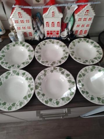 Churchill Green Leaf Soepborden - 6 stuks beschikbaar voor biedingen