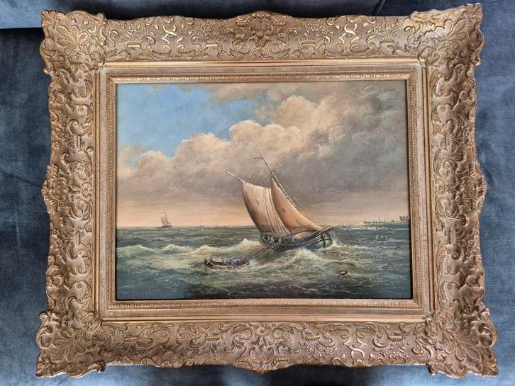 Mooi Schilderij Thomas F Heesakkers, Antiek en Kunst, Kunst | Schilderijen | Klassiek, Ophalen of Verzenden