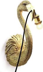 Gave wandlamp flamingo goud, Huis en Inrichting, Ophalen of Verzenden, Zo goed als nieuw, Glas, Trendy