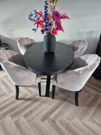 Elegante Eetkamerset met 4 Stoelen, Ophalen, Zo goed als nieuw, Modern, Minder dan 4 stoelen