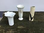 3 kleine vaasjes, Arzberg, England, Scorlewald, Huis en Inrichting, Woonaccessoires | Vazen, Wit, Aardewerk of Porselein, Ophalen of Verzenden