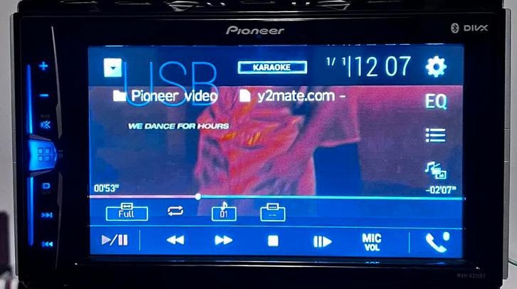Pioneer MVH-A210BT autoradio met bluetooth&camera &Video, Auto diversen, Autoradio's, Zo goed als nieuw, Ophalen of Verzenden