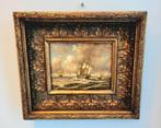 Olieverfschilderij A.P Schipperus - zicht op zee, Antiek en Kunst, Ophalen of Verzenden