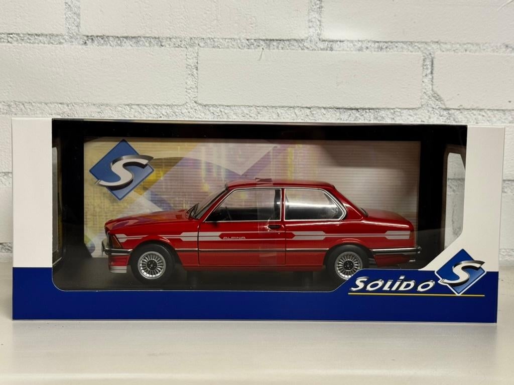 SOLIDO 1:18 BMW E23 3 SERIE ALPINA C1 2.3 ROOD NW IN DOOS, Hobby en Vrije tijd, Modelauto's | 1:18, Ophalen of Verzenden, Nieuw