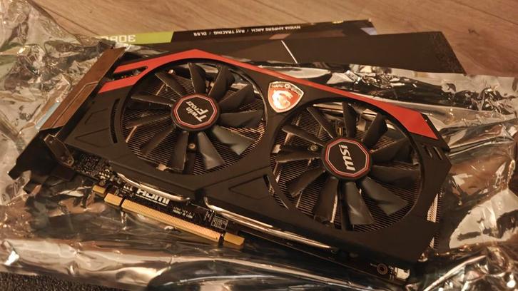 Nvidia MSI GTX 760 OC, Computers en Software, Videokaarten, Gebruikt, Nvidia, PCI-Express 3.0, GDDR5, HDMI, DisplayPort, DVI, Ophalen of Verzenden