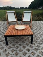 2 te gekke bamboo strand stoelen / met of zonder tafel., Ophalen of Verzenden, Zo goed als nieuw
