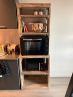 Steigerhouten plankenkast (vijf vakken), Huis en Inrichting, Kasten | Boekenkasten, Ophalen, 200 cm of meer, 50 tot 100 cm, Zo goed als nieuw