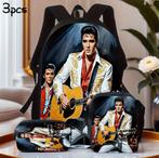 ELVIS PRESLEY : 3 dlg. TASSEN-Set: RUGZAK, TAS en ETUI., Ophalen of Verzenden, Nieuw, Gebruiksvoorwerp