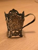 Oude verzilverde houder voor maggiflesje - H. Hooijkaas, Ophalen of Verzenden