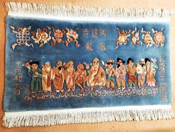 Chinese oude handgeknoopt wandtapijt van (Confucius)137x70cm beschikbaar voor biedingen