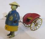 antiek tin toy wind up speelgoed Chinees met risjka, Verzenden