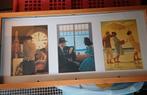Houten lijst met mooie klassieke afbeeldingen jack vetrianno, Ophalen of Verzenden, Minder dan 50 cm, Schilderij, Minder dan 50 cm