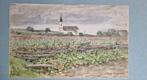 Originele aquarel Louise Begas-Parmentier – zeldzaam werk, Ophalen of Verzenden