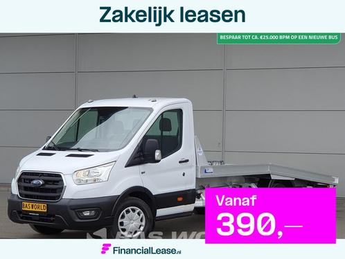 Ford Transit 130pk Autotransporter Airco Cruise Lier Euro6 O, Auto's, Bestelauto's, Bedrijf, Lease, Financial lease, Centrale vergrendeling