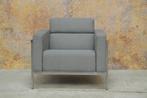 ZGANieuw blauwgrijze stoffen Harvink Kadanz design fauteuil!, Huis en Inrichting, Harvink, Harvink, Design, 75 tot 100 cm