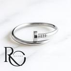 Zilveren Nail ring Spijker ring- 925 zilver, Sieraden, Tassen en Uiterlijk, Nieuw, Ophalen of Verzenden, 17 tot 18, Dame