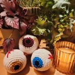 3x Gehaakte Oogbal Plushie Knuffel, Ophalen of Verzenden, Nieuw, Haken, Overige typen