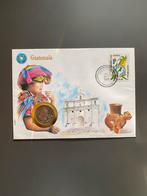 FDC VN Guatemala Brief met Postzegel en munt - 1989, Ophalen of Verzenden, Brief