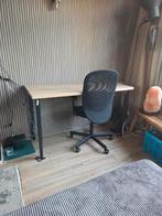 Bureau en bureaustoel ikea, 2 maanden oud, Ophalen of Verzenden, Zo goed als nieuw