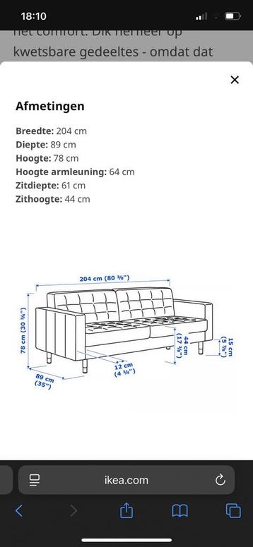 Ikea bank landskrona - afbeelding 4