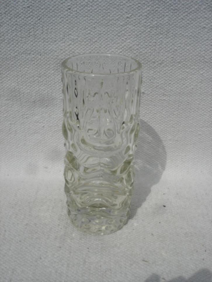 Vintage SKLO Dragon vaas +2 vaasjes uit jaren 70 /80, Antiek en Kunst, Antiek | Glas en Kristal, Ophalen of Verzenden