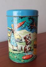 Vrolijk vintage jaren 50 Brinta blik met strooideksel, Ophalen of Verzenden, Gebruikt, Overige, Overige merken
