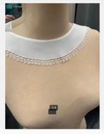 Antiek Kraagje met Kant, wit, 52 x 6 cm, Ophalen of Verzenden